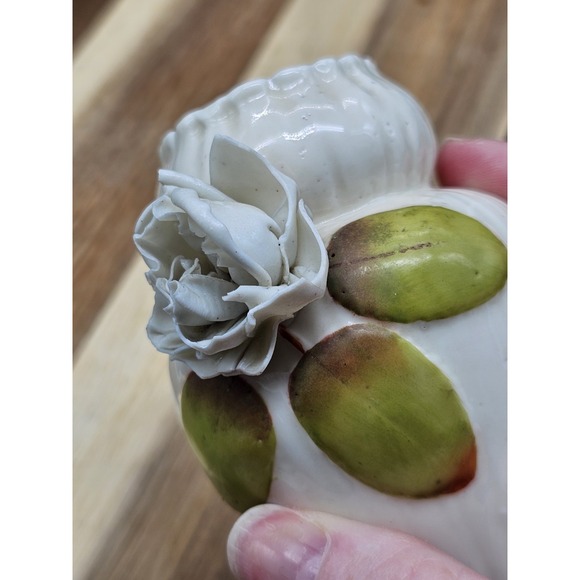 Pair Of French Barbotine Majolica Vases READ DESCRIPTION - Picture 9 of 16